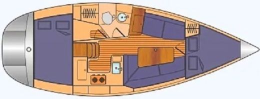 Sailboat Hunter 32.6 Boat design plan