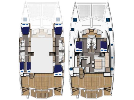 Catamaran Moorings 5800 Boat design plan