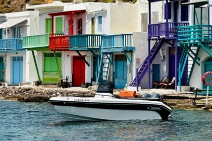 Verhuur Motorboot Poseidon Blu water 170 Milos