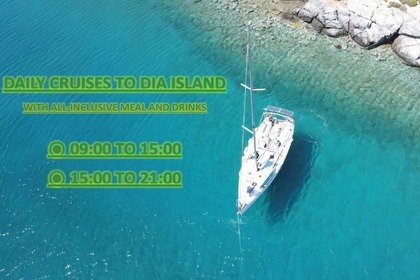 Location Voilier Daily Sailing Cruse to Dia island with our BENETEAU CYCLADES 39.3 Héraklion