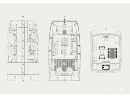 Sailboat  Nauticks N62 Boot Grundriss