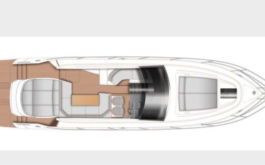 Motorboat Princess v50 Boat layout