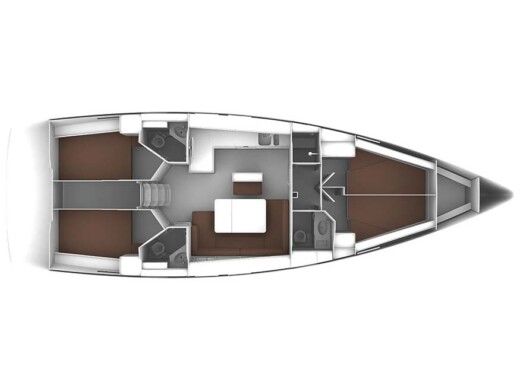 Sailboat BAVARIA 46 Planimetria della barca