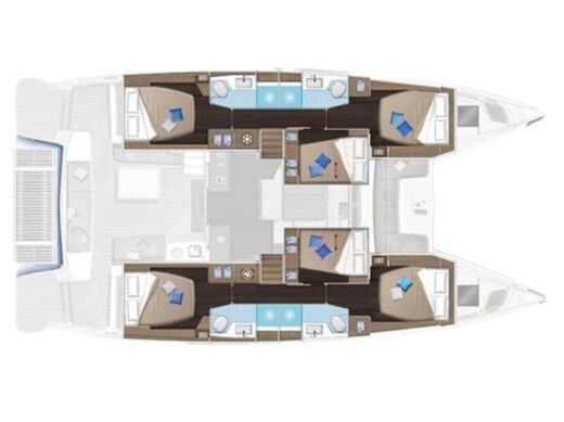 Catamaran Lagoon Lagoon 51 boat plan