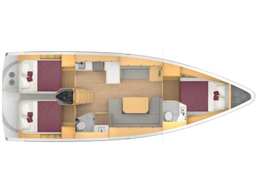 Sailboat  Bavaria C42 Boat design plan