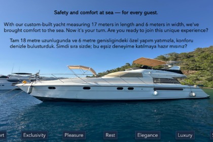 Verhuur Motorboot Squadron Fairline Göcek