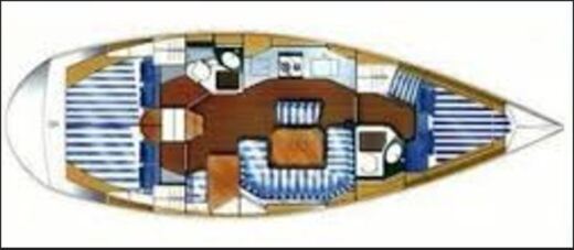 Sailboat Dufour Dufour 41 Classic Boot Grundriss