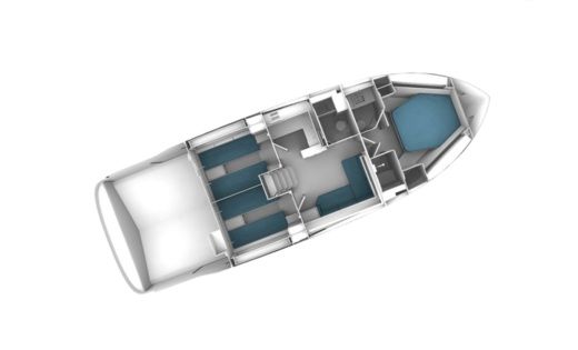 Motorboat Bavaria 43 HT Sport Σχέδιο κάτοψης σκάφους