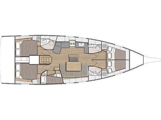 Sailboat Beneteau Oceanis 46.1 boat plan