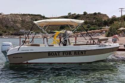 Rental Boat without license  luxury karel paxos 170 Stegna, Rhodes