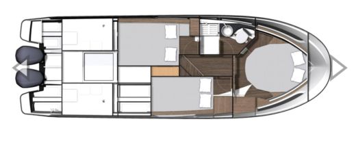 Motorboat Jeanneau MERRY FISHER 1095 Plano del barco