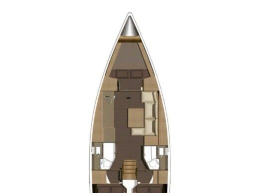 Sailboat  Dufour 382 Grand Large Boot Grundriss
