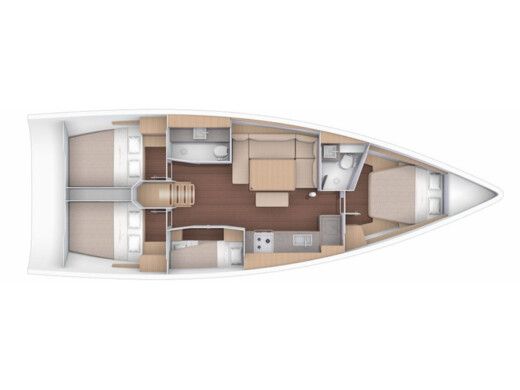 Sailboat  Dufour 430 Boat design plan