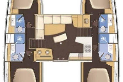 Rental Catamaran Lagoon-Bénéteau Lagoon 42 - 4 + 1 cab. Tunas do Paraná