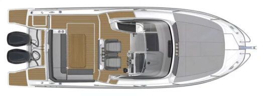 Motorboat Jeanneau Cap Camarat 9.0 Wa Boot Grundriss