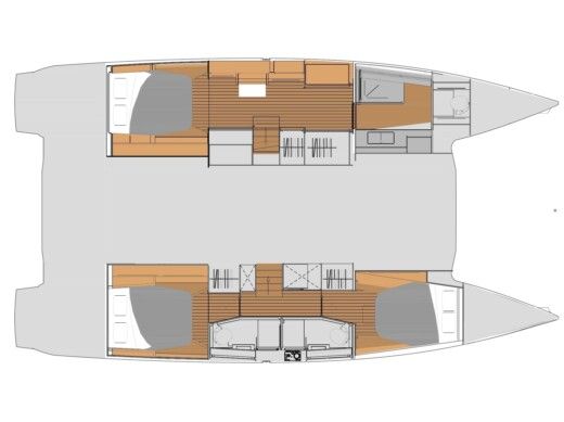 Catamaran  ELBA 45 A/C & GEN Boat design plan