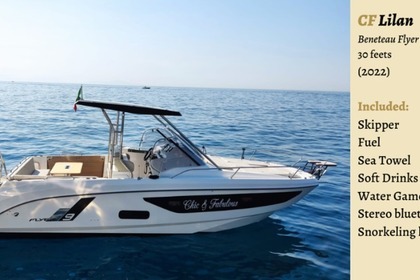 Verhuur Motorboot Beneteau Flyer 9 Sundeck Positano