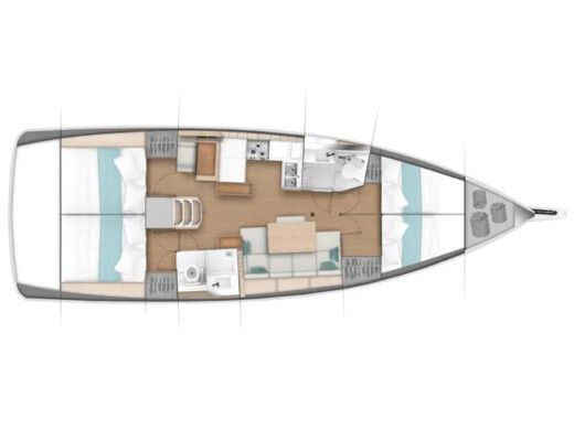 Sailboat Jeanneau Sun Odyssey 440 boat plan
