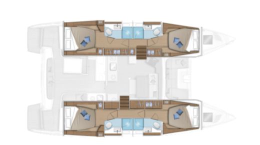 Catamaran Lagoon 46 2021 boat plan
