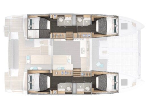 Catamaran Lagoon Lagoon 43 boat plan
