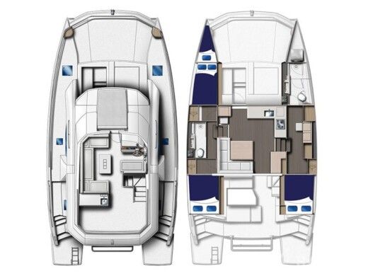 Catamaran Robertson & Caine Leopard 43 Boat design plan
