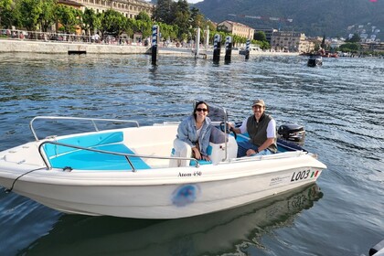 Rental Boat without license  Marino Atom 450 - noleggio 2 ore Como