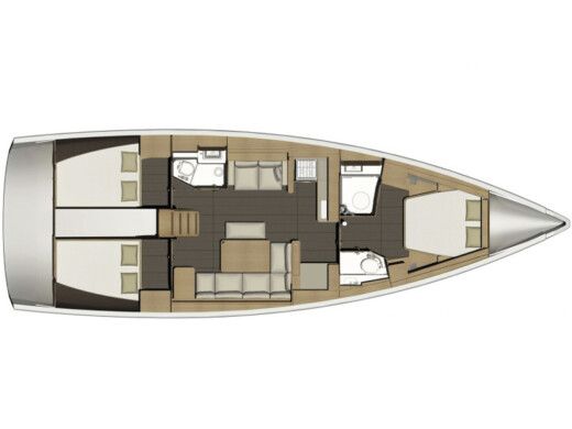 Sailboat DUFOUR 460 Grand Large  Boat design plan