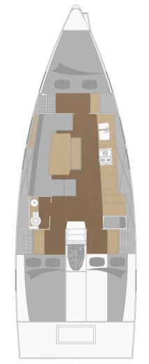 Sailboat Jpk 39 fast cruiser Plan du bateau