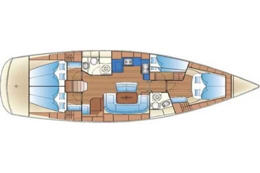 Sailboat Bavaria Bavaria 46 boat plan