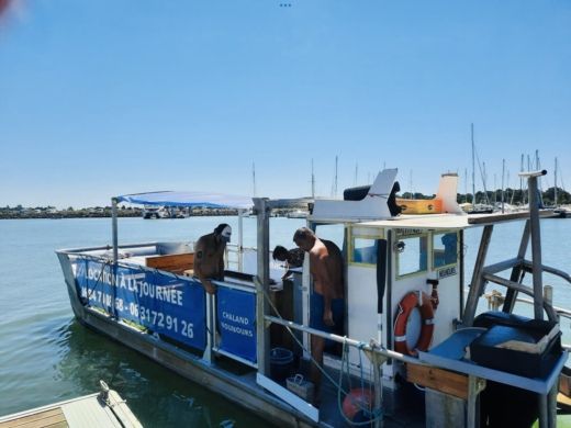 Motorboat Promenade Chaland convivial Plan du bateau