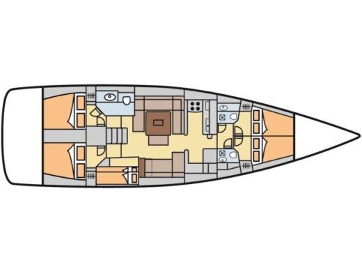 Sailboat DUFOUR 520 GL boat plan