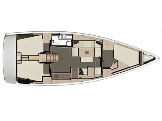 Sailboat  Dufour 410 Grand Large boat plan
