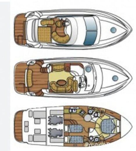 Motorboat Azimut Azimut 39 Boat design plan