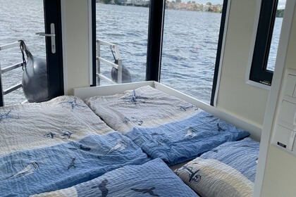 Hyra båt Husbåt Bungalowboot / Hausboot Trimaran Blue X AL 100 Rüdersdorf bei Berlin