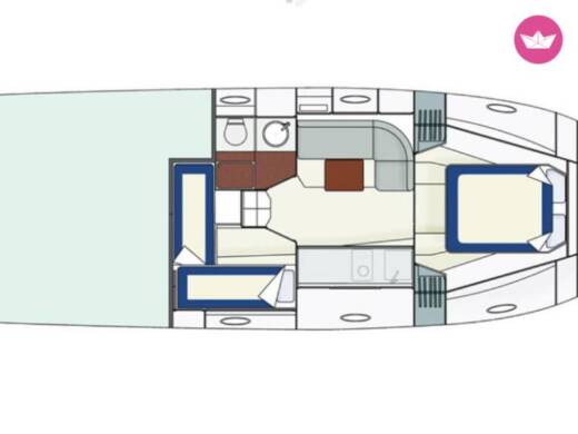 Motorboat Itama Forty boat plan