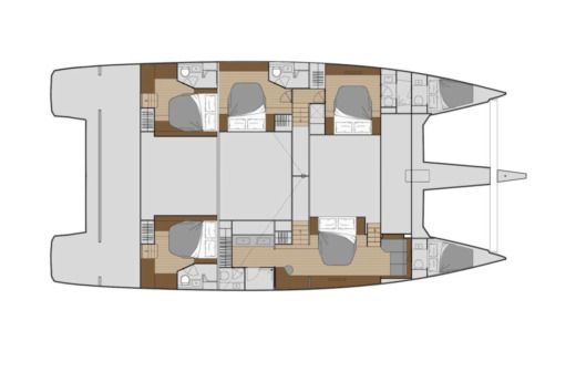 Catamaran Fountaine Pajot Alegria 67 boat plan