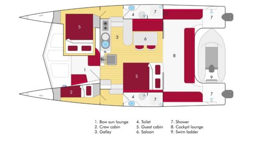 Catamaran Asia Catamarans Stealth 38 boat plan