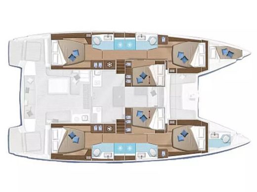 Catamaran Lagoon Lagoon 50 boat plan