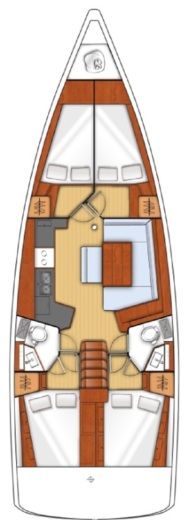 Sailboat BENETEAU OCEANIS 45 Boat design plan