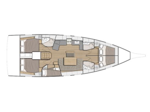 Sailboat Beneteau Oceanis 46.1 boat plan