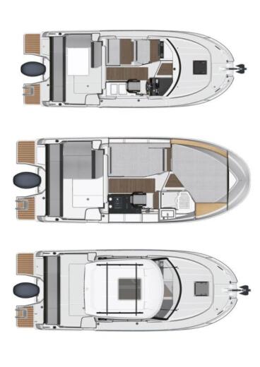 Motorboat Jeanneau Merry Fisher 795 Boat design plan