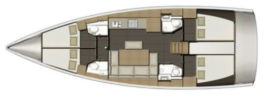Sailboat Dufour Dufour 460 Gl Boat layout