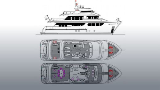 Motor Yacht custom made 2022 Plan du bateau
