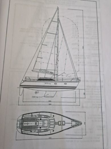 Sailboat Etap 32i Plan du bateau