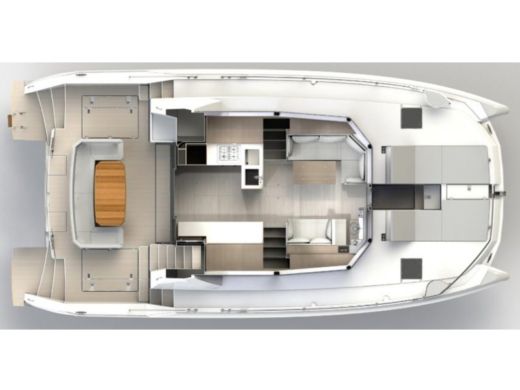 Sailboat  Moorings 464PC/10 Boot Grundriss