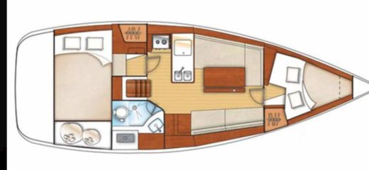 Sailboat Beneteau Oceanis 311 Clipper boat plan
