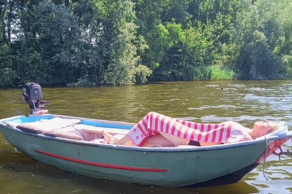 Miete Motorboot stalen vlet met buitenboordmotor Ter Aar