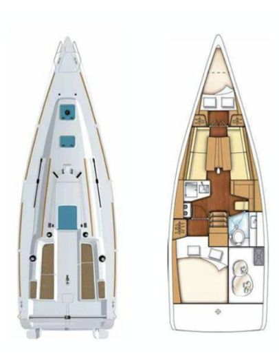Sailboat Beneteau First 30 JK Planta da embarcação