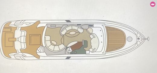 Motorboat Aicon AICON 56 FLY Boot Grundriss