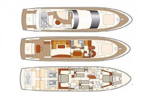Motor Yacht Astondoa 72 boat plan